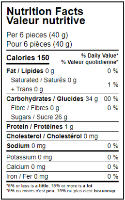 Pommes vertes givrées