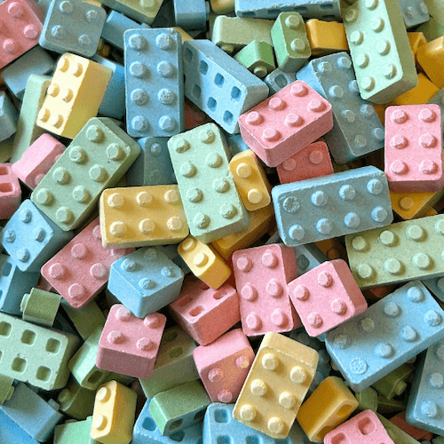 Blocs LEGO en poudre