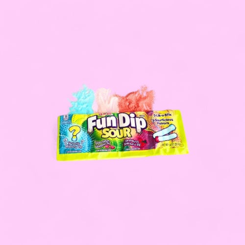 Fun dip Acidulé (melon d'eau, fraise et saveur mystère)