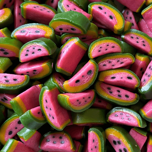 Morceaux de melon d'eau