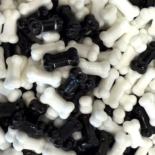 Mélange d'os blanc et noir