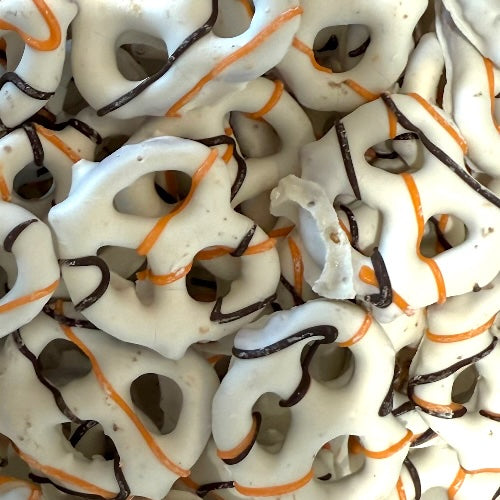 Pretzels chocolat blanc et épices