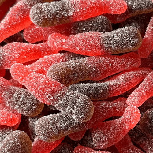 Bouteilles de cola à la cerise acidulées