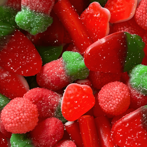 Mélange à la fraise