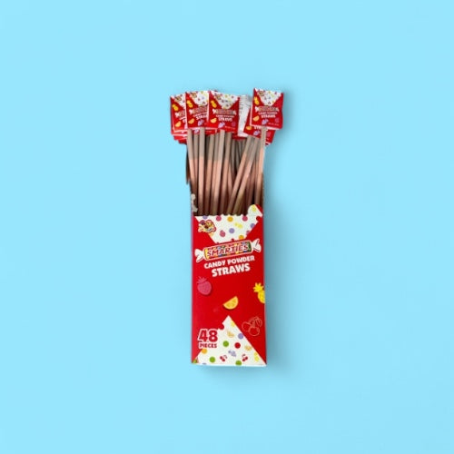 Paille géante de poudre de smarties