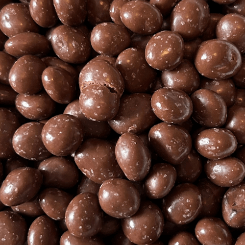 Raisins enrobés de chocolat au lait