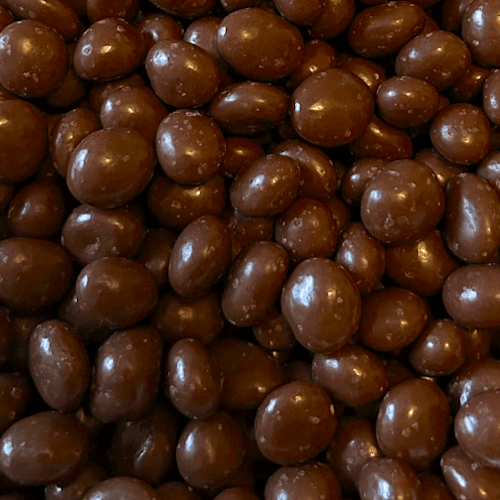 Raisins enrobés de chocolat noir