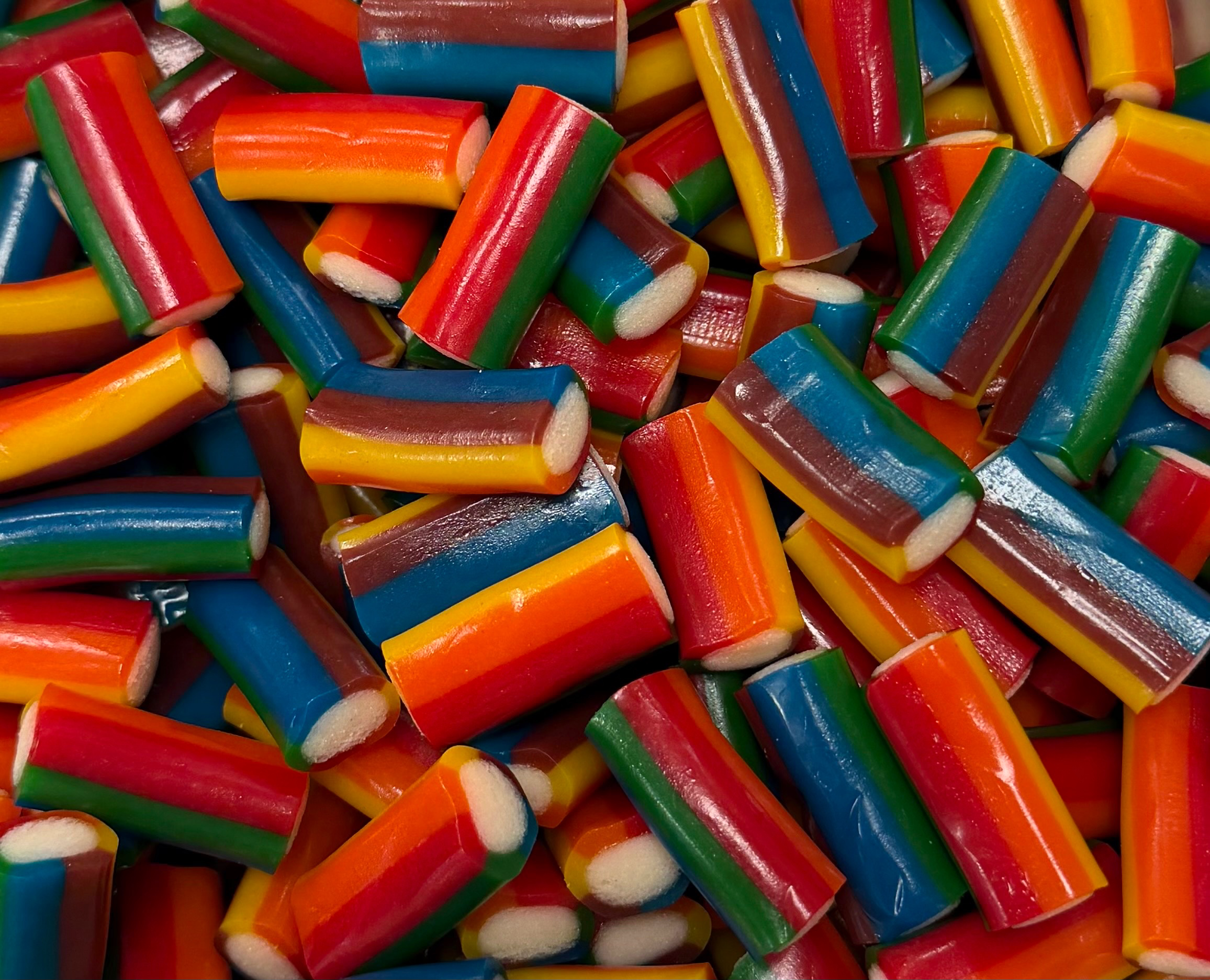 Réglisses farcies multicolores